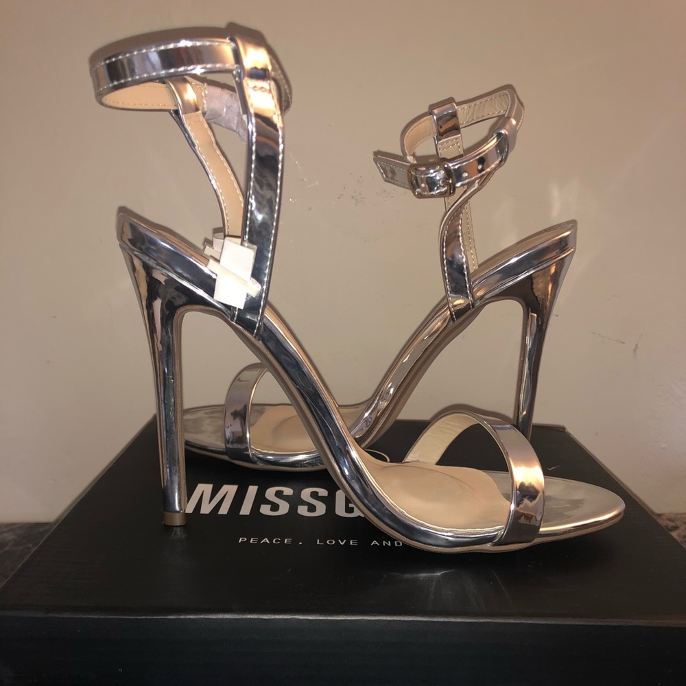 Missguided Barely There Heeled Sandals